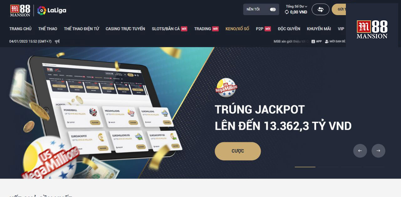 XỔ SỐ M88 - M88 - M 88 - M88 CASINO - NHÀ CÁI M88