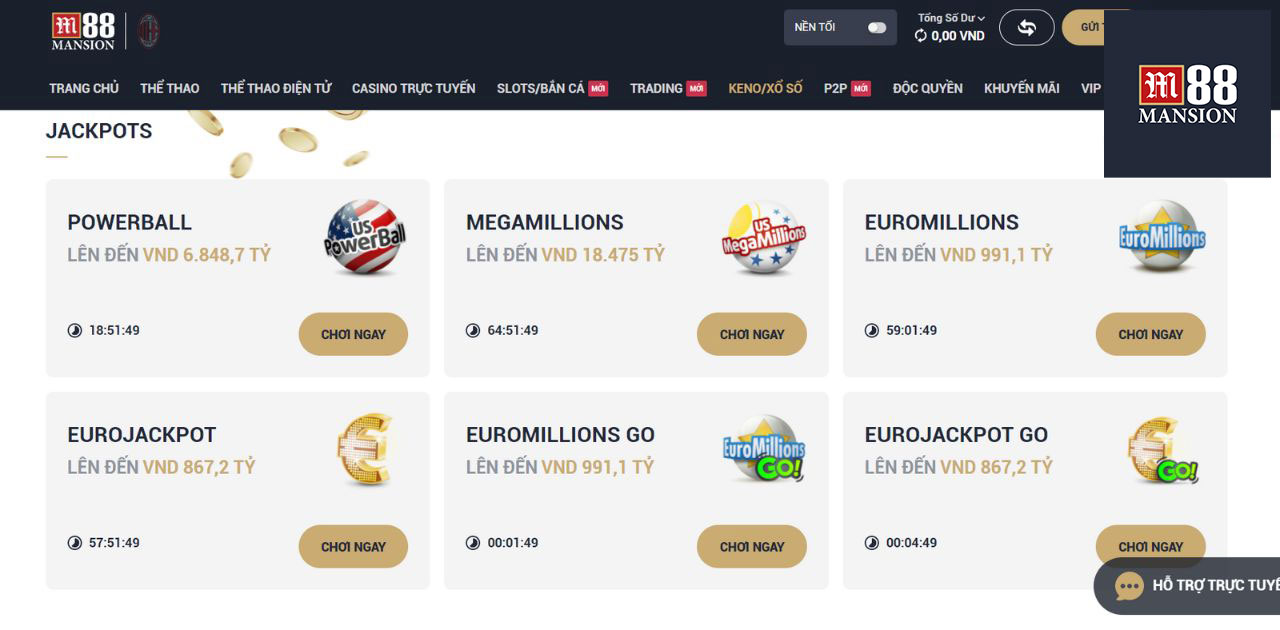 XỔ SỐ M88 - M88 - M 88 - M88 CASINO - NHÀ CÁI M88